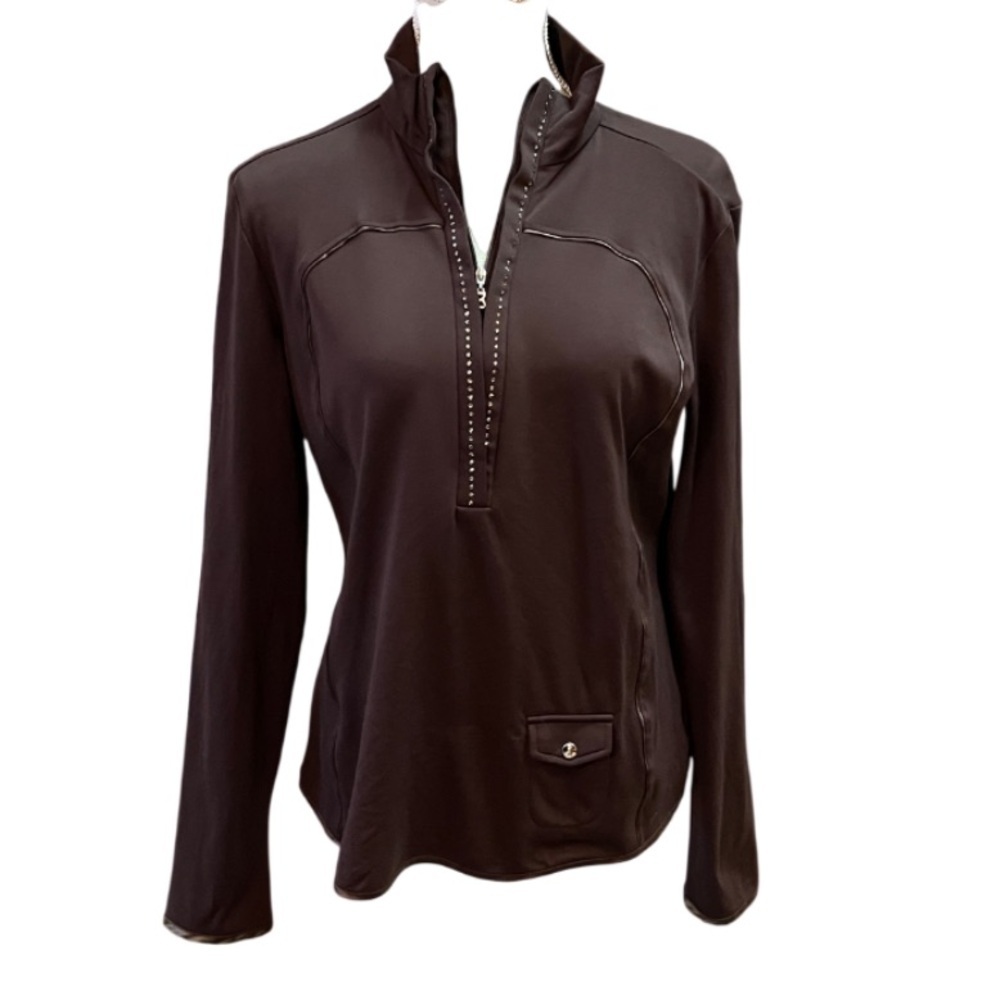 Bogner Base Layer Half Zip Rhinestones -
M/L